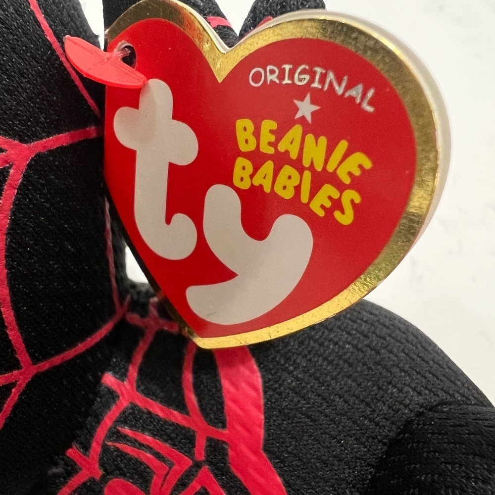 2019 Ty Beanie Baby 6" Marvel Miles Morales Spider-Man Spider Verse Plush. - Picture 4 of 7